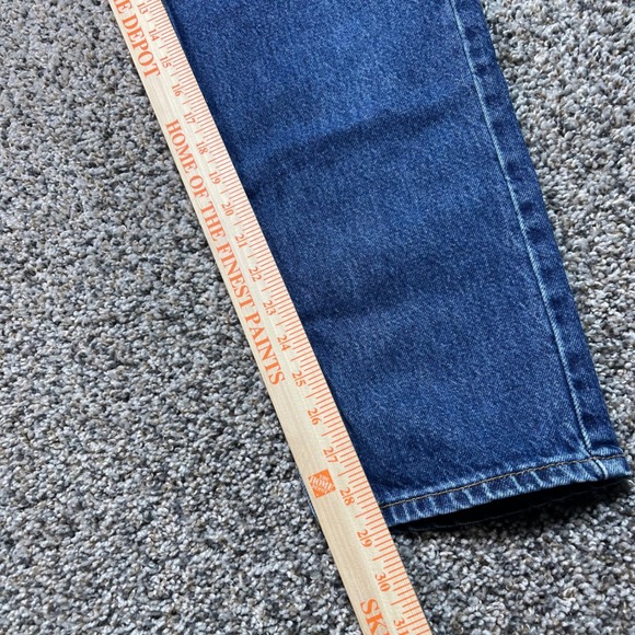 Vintage Levi's 560 Women's 24x29 Loose Fit Straight Jeans Made USA Dark Wash 90s - Picture 7 of 10